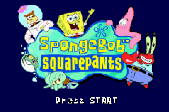 SpongeBob SquarePants Super Sponge Title Screen